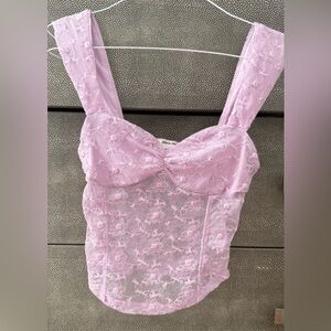 Kimchi Blue Lavender Lace Top
